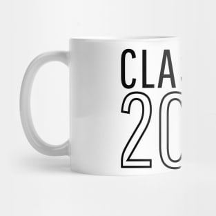 Class Of 2022. Simple Typography Black Graduation 2022 Design. Mug